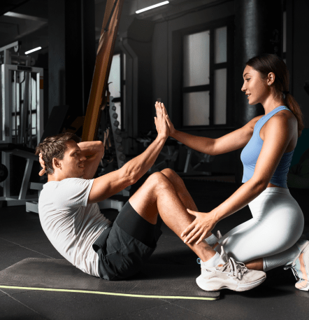 Core training — illustrative fitness photograph