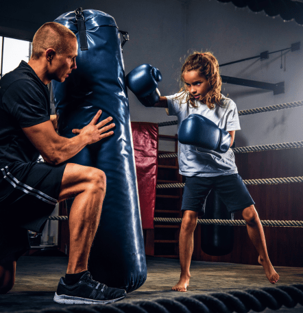Boxing practice — illustrative fitness photograph